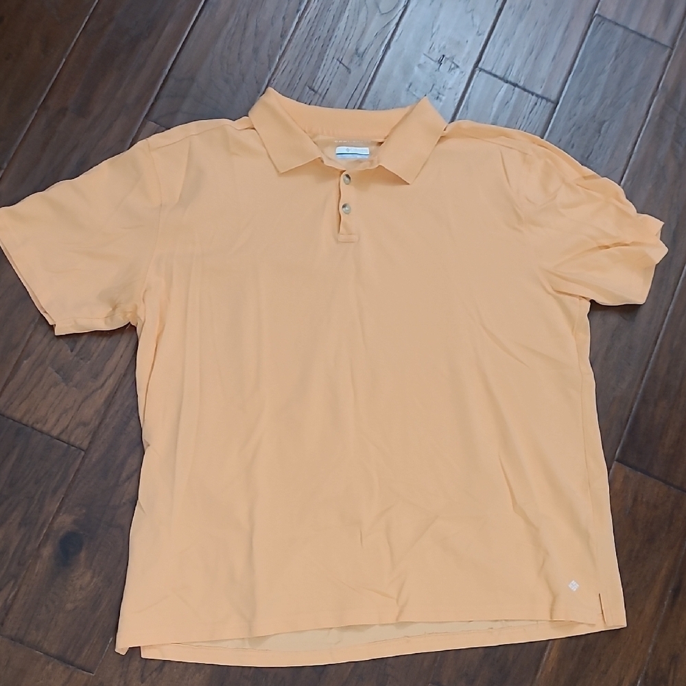 Columbia Men's Peach Polo Shirt size XXL